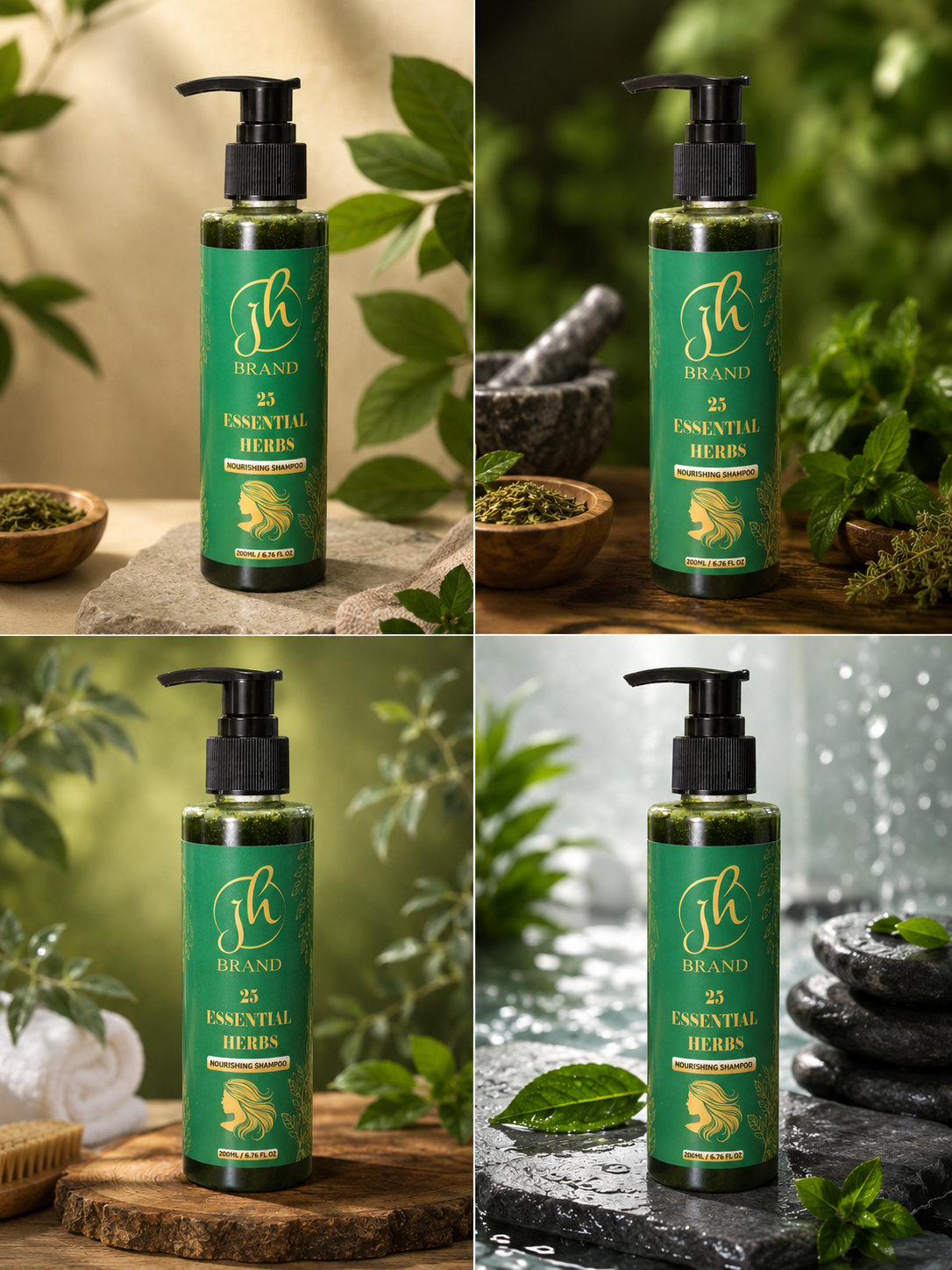 JH 25 Essential Herbs Nourishing Shampoo